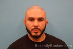 Mugshot of Angel Moreno booked in Kendall County, Texas on August 26, 2026