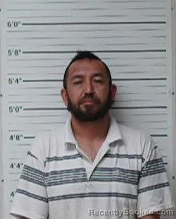 Mugshot of Octavio Calzada Gallegos booked in Kerr County, Texas on April 4, 2026