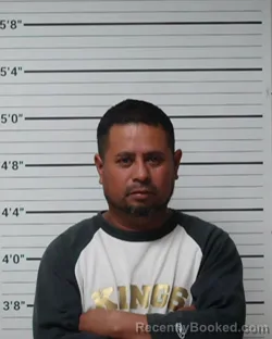 Mugshot of Javier Esquivel Hernandez booked in Kerr County, Texas on April 30, 2026
