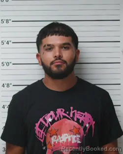 Mugshot of Jullian Josue Rodriguez booked in Kerr County, Texas on June 11, 2026