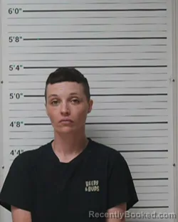 Mugshot of Tia Marie Falardeau booked in Kerr County, Texas on June 23, 2026