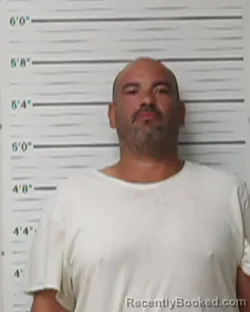 Mugshot of Efrain Alaniz Lopez booked in Kerr County, Texas on July 2, 2026
