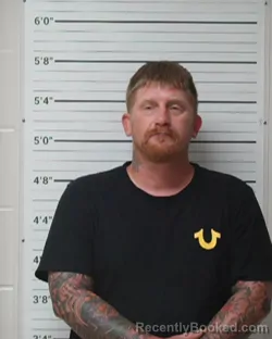 Mugshot of Joshua Wayne Erwin booked in Kerr County, Texas on July 12, 2026