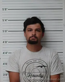 Mugshot of Jeffery Ryan Barnes booked in Kerr County, Texas on August 3, 2026