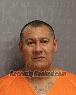 Booking photo from Kimble County, Texas
