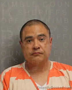 Booking photo from Kimble County, Texas