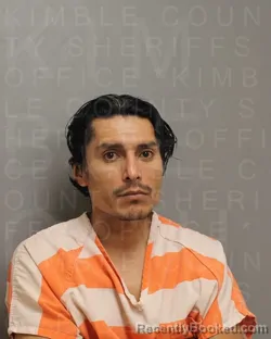 Mugshot of CRUZ ANTONIO CASTILLO booked in Kimble County, Texas on March 26, 2026