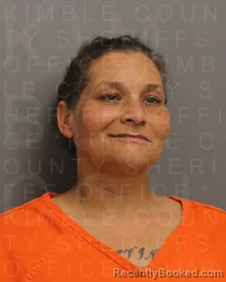 Mugshot of PRINCESS FREDDA BROWN booked in Kimble County, Texas on April 13, 2026