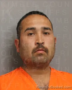 Mugshot of RICARDO ANTONIO ROMO booked in Kimble County, Texas on April 21, 2026