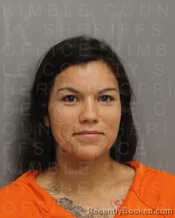 Mugshot of BROOKE NICHOLE GUERRERO booked in Kimble County, Texas on May 9, 2026