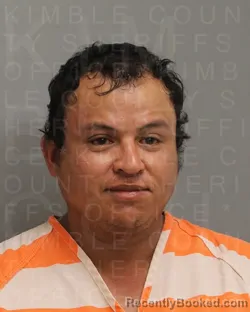 Mugshot of VALERIANO ALVAREZ DAVILA booked in Kimble County, Texas on May 31, 2026