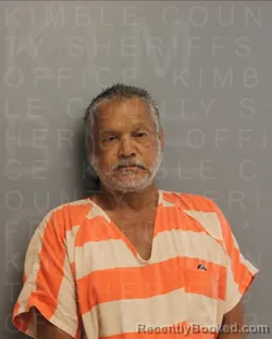 Mugshot of MARGARITO FLORES booked in Kimble County, Texas on June 7, 2026