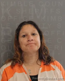Mugshot of ANGELINA GAUNA booked in Kimble County, Texas on June 24, 2026