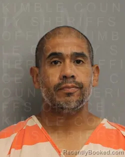 Mugshot of JOSE ALFREDO SALINAS booked in Kimble County, Texas on June 26, 2026