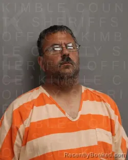 Mugshot of ANDREW JOSEPH JAMES booked in Kimble County, Texas on June 29, 2026