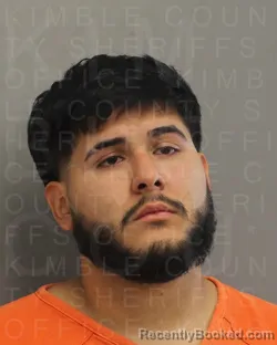 Mugshot of JONATHAN ALEXANDER CAMPA booked in Kimble County, Texas on July 14, 2026