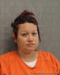 Mugshot of AMY RAE TRUJILLO booked in Kimble County, Texas on July 14, 2026