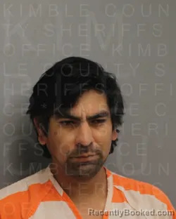 Mugshot of Lionel Rodriguez booked in Kimble County, Texas on August 4, 2026