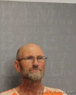 Mugshot of Jimmy Lee Schoppe booked in Kimble County, Texas on August 7, 2026