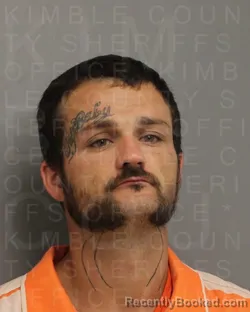 Mugshot of Jake Randall Cantrell booked in Kimble County, Texas on August 18, 2026