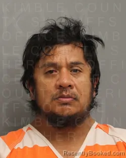 Mugshot of Arthur Andrew Licon booked in Kimble County, Texas on August 25, 2026