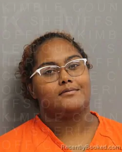 Mugshot of Paige Nicole Williams booked in Kimble County, Texas on August 31, 2026