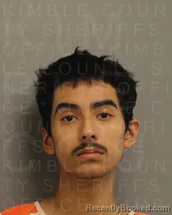 Mugshot of Robert Andrew Aguirre booked in Kimble County, Texas on September 12, 2026
