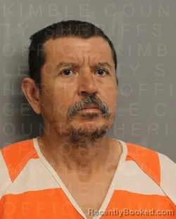 Mugshot of Oscar Trigo-Gallegos booked in Kimble County, Texas on September 17, 2026