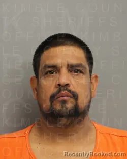 Mugshot of Francisco Del Toro Lee booked in Kimble County, Texas on September 18, 2026