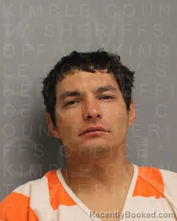Mugshot of Keith Sanchez booked in Kimble County, Texas on September 19, 2026