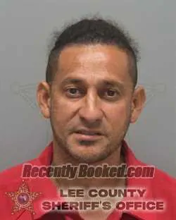 Booking photo from Lee County, Florida