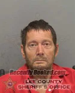 Booking photo from Lee County, Florida