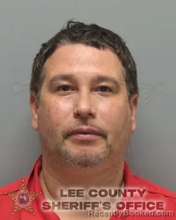 Booking photo from Lee County, Florida