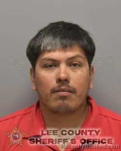 Booking photo from Lee County, Florida
