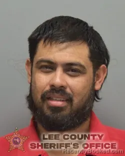 Booking photo from Lee County, Florida