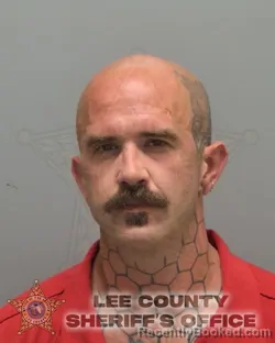 Mugshot of CALVIN WILLIAM PERRIN booked in Lee County, Florida on March 7, 2026