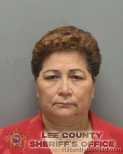 Mugshot of SHARETH ANGELITA LEIVA booked in Lee County, Florida on March 7, 2026