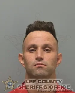 Mugshot of LAZARO DEYMER RIVAS-HERNANDEZ booked in Lee County, Florida on March 8, 2026