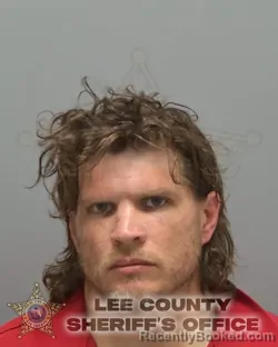 Mugshot of AARON WAYNE BEVINS booked in Lee County, Florida on March 8, 2026