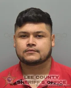 Mugshot of ISAIAS AGUILAR booked in Lee County, Florida on March 8, 2026