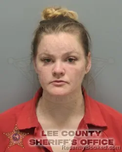 Mugshot of BRITTANY LEE JUSTICE booked in Lee County, Florida on March 9, 2026