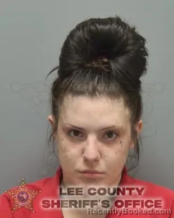 Mugshot of SAVANNAH LYNN MYERS booked in Lee County, Florida on March 9, 2026