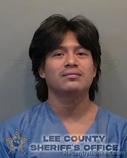 Mugshot of LUCAS VALENTIN JIMENEZ booked in Lee County, Florida on March 9, 2026