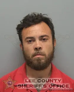 Mugshot of JOHN ALEX GARCIA booked in Lee County, Florida on March 10, 2026