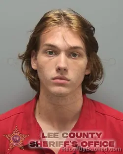 Mugshot of AIDEN JOSHUA CARLSON booked in Lee County, Florida on March 10, 2026