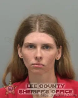 Mugshot of ALEXIS DANAE GILES booked in Lee County, Florida on March 10, 2026