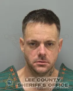 Mugshot of JEFFREY SCOTT RIVENBURGH booked in Lee County, Florida on March 11, 2026