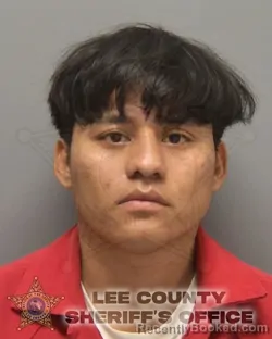 Mugshot of MIGUEL ANGEL GARCIA LOPEZ booked in Lee County, Florida on March 12, 2026