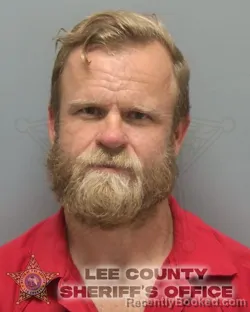 Mugshot of RYAN LANE HOOPER booked in Lee County, Florida on March 12, 2026