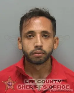 Mugshot of JUAN DAVID ROBELTO ZALAMEA booked in Lee County, Florida on March 12, 2026